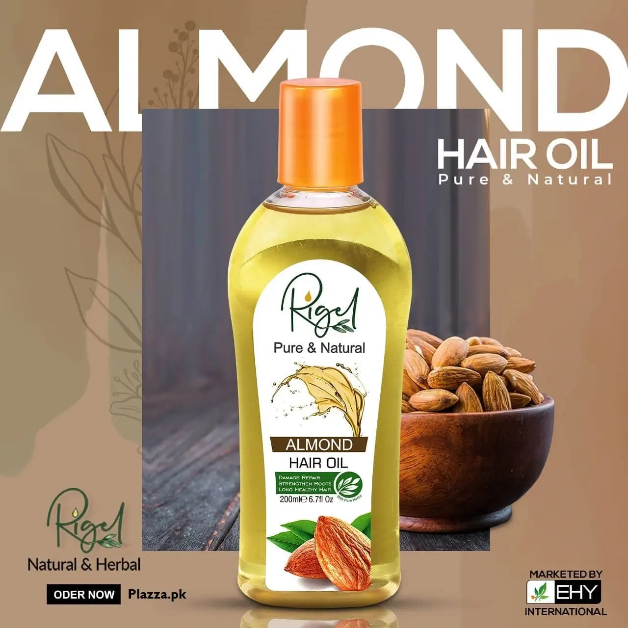 Rigel Almond Hair Oil 200 ML