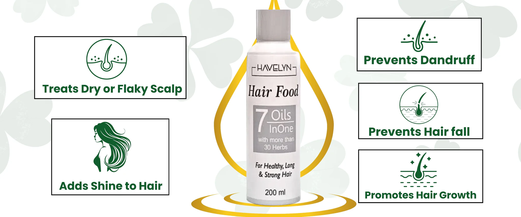 Havelyn Hair Food 7 Oils InOne 200ML in Pakistan